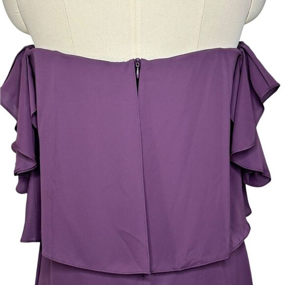 REVOLVE Amanda Uprichard Purple Topanga Strapless Mini Cocktail Dress | M - Picture 9 of 9